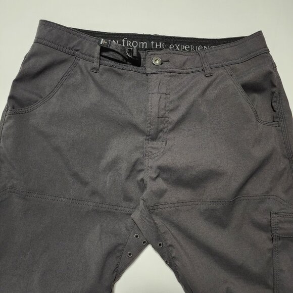 Prana Charcoal Gray Stretch Water Repellant UPF 50+ Zion Hiking Pants - Picture 5 of 10